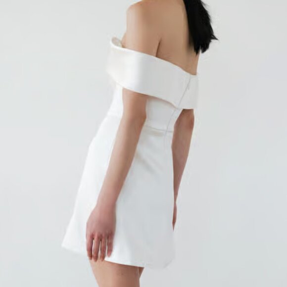 Jenny Yoo Macy Mini Dress Ivory 4 NWT - Picture 2 of 5